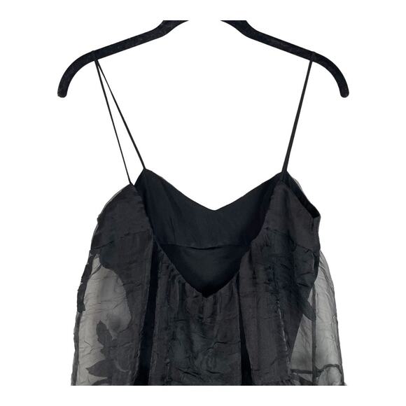 Free People Black Rose Maxi Tiered Dress Size 2 NEW - Picture 6 of 12